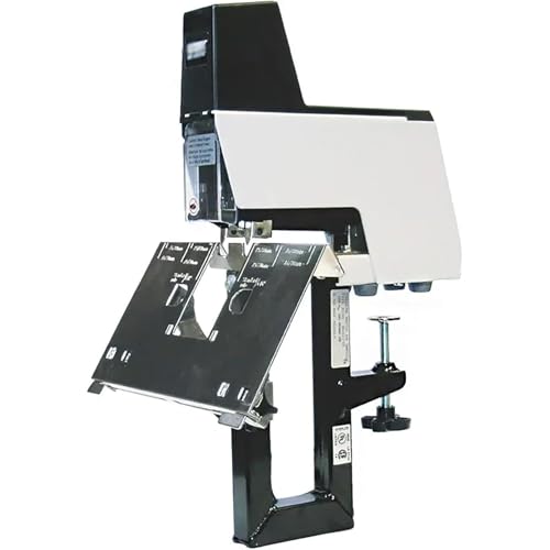 Manueller Dual-Flachnagel-Sattelstichhefter mit Fußpedal, einstellbarer Druck für 2-30 Blatt, ideal für Büro und Basteln von Generisch