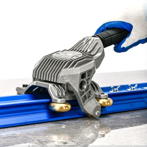Manueller Fliesenschneider, Präzises Keramik-Schneidewerkzeug mit eingebauten Saugnäpfen, Fliesen-Schiebermesser und Zange für professionelle Installateure und Anfänger von Generisch