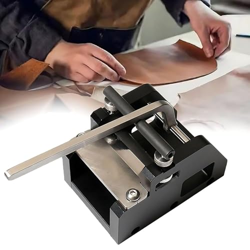 Manueller Lederschneider, Abschrägung, Lederstreifen, Kantenschneider, Seitenschneidewerkzeug, Ausdünnungsbreite 0–45 mm und dünner bis mehr als 0,85 mm, Schreibtisch-Lederkantenschneider von Generisch