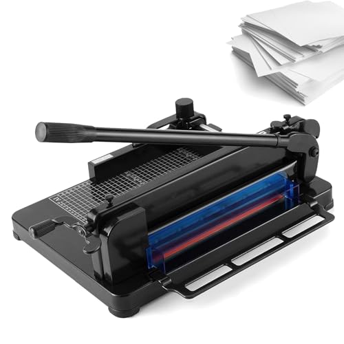 Manueller Papierschneider, robuster industrieller Schneidemaschine mit Sicherheitsschutz und Klingenverriegelung, für Büro und Schule Manueller Papierschneider, robuster industrieller Schneidemaschine mit Sicherheitsschutz und Klingenverriegelung, für Büro und Schule von Generisch
