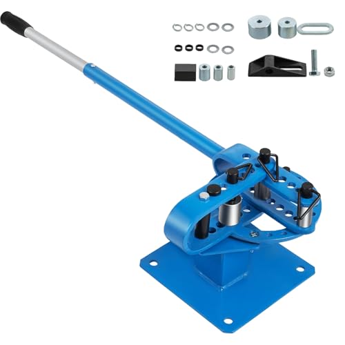 Manueller Rohrbieger für Stahl Metall Kupfer Kompaktes Design mit Schneideisen für 0-200° Biegewinkel Ideal für Werkstatt und Bau von Generisch