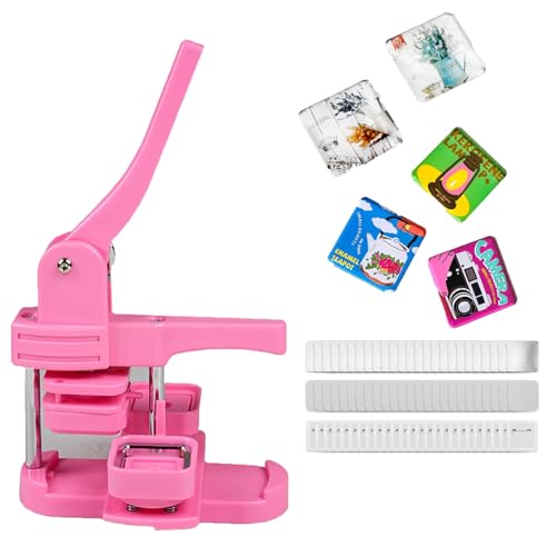 Manuelles Druckknopf-Maker-Kit für DIY benutzerdefinierte Abzeichen, enthält 100 Sets Teile für kreative Projekte und Veranstaltungen von Generisch