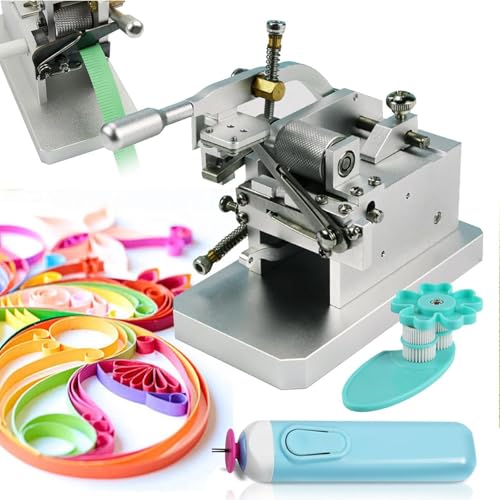 Manuelles Papierquilling-Set mit elektrischem Stift, verstellbarer Fringer-Schneidemaschine und DIY-Roller-Werkzeug für Bastel- und Quilt-Projekte von Generisch