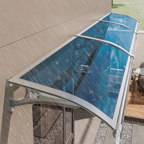 Markise für Fenster und Haustür, moderner Außenüberstand mit Aluminiumhalterung, Polycarbonat-Überdachung, Regenrinnen für Regen, Schnee, UV-Schutz Markise für Fenster und Haustür, moderner Außenüberstand mit Aluminiumhalterung, Polycarbonat-Überdachung, Regenrinnen für Regen, Schnee, UV-Schutz von Generisch