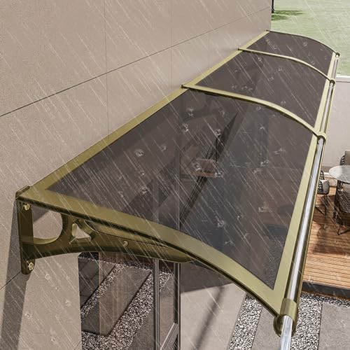 Markise für Fenster und Haustür, moderner Außenüberstand mit Aluminiumhalterung, Polycarbonat-Überdachung, Regenrinnen für Regen, Schnee, UV-Schutz Markise für Fenster und Haustür, moderner Außenüberstand mit Aluminiumhalterung, Polycarbonat-Überdachung, Regenrinnen für Regen, Schnee, UV-Schutz von Generisch