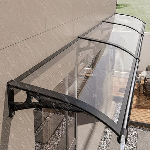 Markise für Fenster und Haustür, moderner Außenüberstand mit Aluminiumhalterung, Polycarbonat-Überdachung, Regenrinnen für Regen, Schnee, UV-Schutz Markise für Fenster und Haustür, moderner Außenüberstand mit Aluminiumhalterung, Polycarbonat-Überdachung, Regenrinnen für Regen, Schnee, UV-Schutz von Generisch