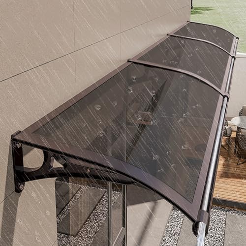Markise für Fenster und Haustür, moderner Außenüberstand mit Aluminiumhalterung, Polycarbonat-Überdachung, Regenrinnen für Regen, Schnee, UV-Schutz Markise für Fenster und Haustür, moderner Außenüberstand mit Aluminiumhalterung, Polycarbonat-Überdachung, Regenrinnen für Regen, Schnee, UV-Schutz von Generisch