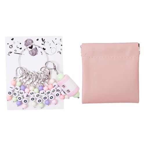 Maschenmarkierer für Strickarbeiten | Maschenmarkierer und Reihenzähler | Nummeriert oder mit englischen Buchstaben abnehmbares Zubehör für Perlenarbeiten, Puppen- und Spielzeugherstellung sowie Maschenmarkierer für Strickarbeiten | Maschenmarkierer und Reihenzähler | Nummeriert oder mit englischen Buchstaben abnehmbares Zubehör für Perlenarbeiten, Puppen- und Spielzeugherstellung sowie von Generisch