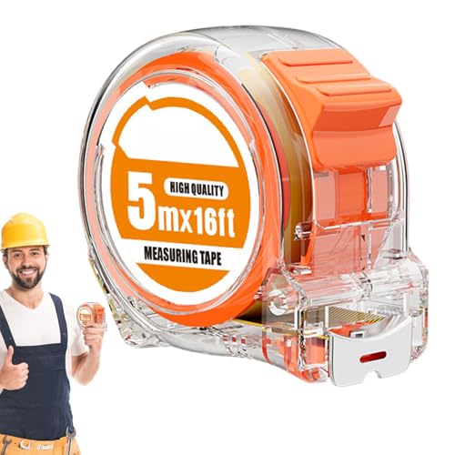 Maßband, Maßband aus Stahl, 16 Füße, leicht zu lesen, lineares Messinstrument für Herren und Damen, , Geometrie Maßband, Maßband aus Stahl, 16 Füße, leicht zu lesen, lineares Messinstrument für Herren und Damen, , Geometrie von Generisch