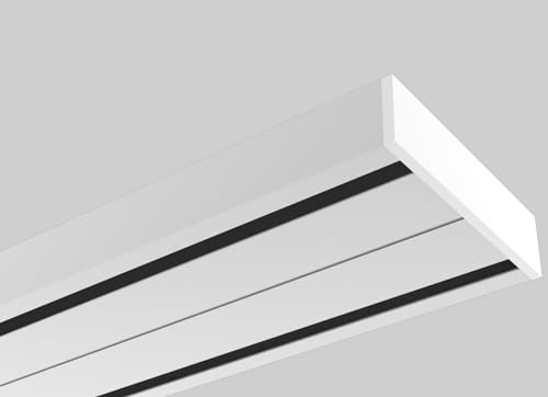 Maßgefertigte Aufbau-Vorhangschiene "BLISS" aus Aluminium, zentimetergenau angepasst. Mit Liftschleuse und Montagezubehör. Formschön, unauffällig, platzsparend. 2-läufig mit top Laufeigenschaft Maßgefertigte Aufbau-Vorhangschiene "BLISS" aus Aluminium, zentimetergenau angepasst. Mit Liftschleuse und Montagezubehör. Formschön, unauffällig, platzsparend. 2-läufig mit top Laufeigenschaft von Generisch