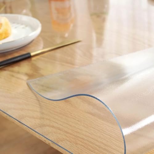 Maßgeschneiderte transparente Tischfolie für wasserdichten Schutz, mattierte Oberfläche, 2 mm, 90 x 150 cm Maßgeschneiderte transparente Tischfolie für wasserdichten Schutz, mattierte Oberfläche, 2 mm, 90 x 150 cm von Generisch