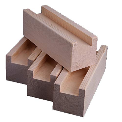 Massivholz-Möbelbeine, 4-teilig, DIY-Möbelerhöhungen, höhenverstellbare Tisch- und Sofafüße, Schrank- und Schreibtischbein-Aufzüge (10 x 3 x 10 cm) von Generisch