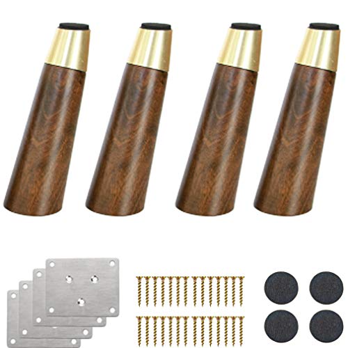 Massivholz-Möbelbeine – langlebige Gummiholz-Ersatzfüße für Sofa, Schrank, Bett und Couchtisch – schräges Design Massivholz-Möbelbeine – langlebige Gummiholz-Ersatzfüße für Sofa, Schrank, Bett und Couchtisch – schräges Design von Generisch