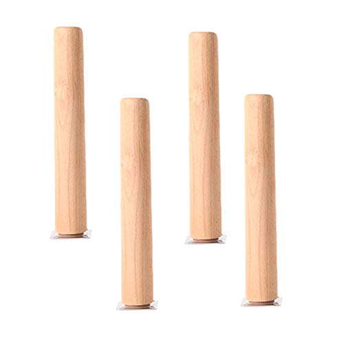 Massivholz-Sofa-Beine, 4 schräge Kegel-Design, Möbelbeine, einfach zu installieren mit Schrauben im Lieferumfang enthalten Massivholz-Sofa-Beine, 4 schräge Kegel-Design, Möbelbeine, einfach zu installieren mit Schrauben im Lieferumfang enthalten von Generisch