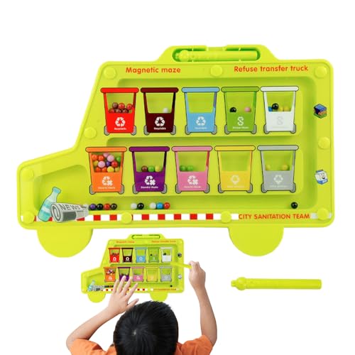 Matching Counting Puzzle Platine - Magnetfarbe und Zählerlabyrinth | Spielzeug für Bildungssorten für Feinmotorik-Fähigkeiten Mathematikzählen für Kinder 2-6 Jahre alt von Generisch