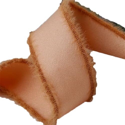 Mattes Baumwollband, handgefertigt, Basteln, Haarschleife, Zubehör, 9,1 m, Khaki, 38 mm von Generisch