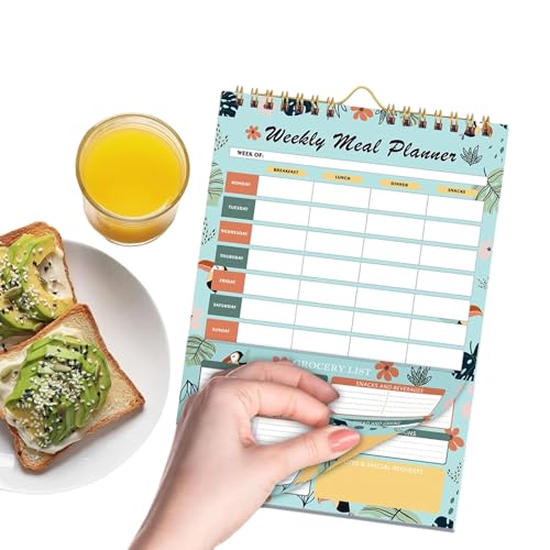 Meal Prep Notizbuch - Wochenplaner Blöcke Zum Abtrennen - Gesunder Ernährungsplan Notizblock Für Familie Jugendliche Sportler Mädchen Jungs Meal Prep Notizbuch - Wochenplaner Blöcke Zum Abtrennen - Gesunder Ernährungsplan Notizblock Für Familie Jugendliche Sportler Mädchen Jungs von Generisch