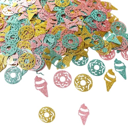 Meeres-Themen Konfetti Dekoration, Glitzer-Muscheln und Seesterne, Party-Tischdekoration, Mehrfarbig (A) von Generisch