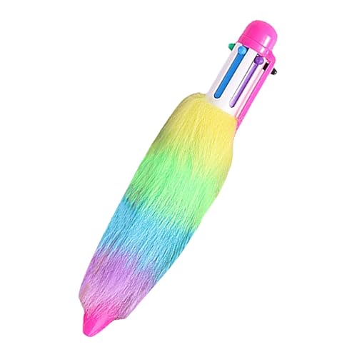 Mehrfarbige Kugelschreiber, Plüsch-Kugelschreiber, lustige Schreibwaren, Regenbogenfarbene Stifte für Schule, Studium, Arbeit, Zuhause Mehrfarbige Kugelschreiber, Plüsch-Kugelschreiber, lustige Schreibwaren, Regenbogenfarbene Stifte für Schule, Studium, Arbeit, Zuhause von Generisch