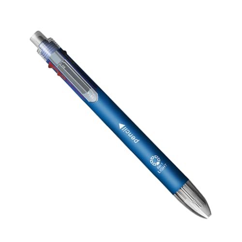 Mehrfarbiger Stift – glattes Schreibgerät mit 5 Tinte, austauschbare einziehbare Minen | Vielseitiger Frühlingsschreibmechanismus mit ergonomischem Griff, ideal für Studenten von Generisch