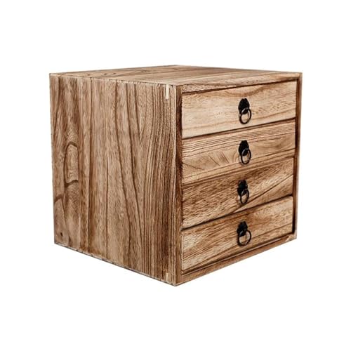 Mehrschichtige Schmuckschatulle mit Schloss – elegante Aufbewahrungsbox für Halskette und Ohrringe, Schubladenablage für Schmuck, Tee und Lebensmittel für Sie von Generisch