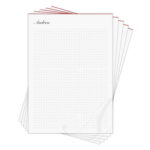 Memo-Block Andrea - personalisiertes Geschenk für Andrea - 5 x Notizblock DIN A5 mit je 50 Blatt für 250 Notizen in Geschenkbox von Generisch