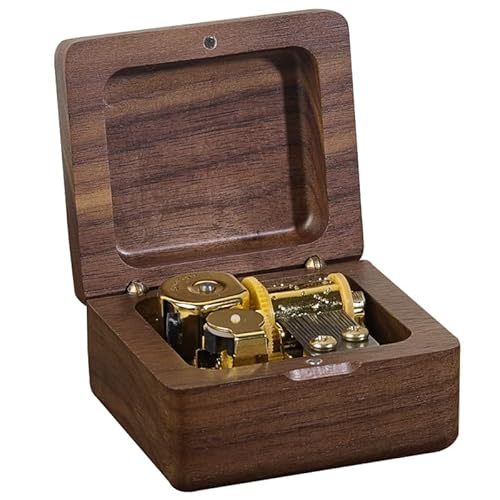 Memory Holz Spieluhr mit Bewegung, Walnuss Spieluhren mit DIY Gravuroption, Aufziehbare Handkurbel Spieluhr für Geburtstagsdekor, benutzerdefinierte Schreibtischverzierung für Zuhause oder Büro Memory Holz Spieluhr mit Bewegung, Walnuss Spieluhren mit DIY Gravuroption, Aufziehbare Handkurbel Spieluhr für Geburtstagsdekor, benutzerdefinierte Schreibtischverzierung für Zuhause oder Büro von Generisch