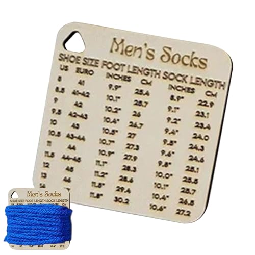Messgerät für Stricken und Häkelnadeln, Holzführung für Spinnerstrick, Häkeln, kreative Hobbyausrüstung für Erwachsene Anfänger und DIY-Enthusiasten, ideal für Zuhause und Reisen von Generisch