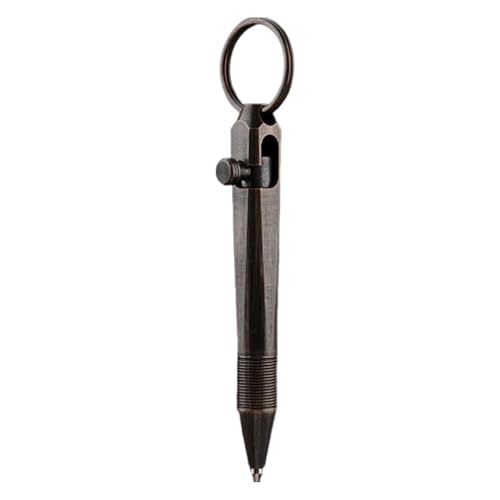 Messing-Stift – Reise-Bolzen-Taschenstift | taktiler Drehkugelschreiber aus Metall | kompakter Bolzenaktion-Kugelschreiber für Tagebuch, Notizbuch, Büro Messing-Stift – Reise-Bolzen-Taschenstift | taktiler Drehkugelschreiber aus Metall | kompakter Bolzenaktion-Kugelschreiber für Tagebuch, Notizbuch, Büro von Generisch