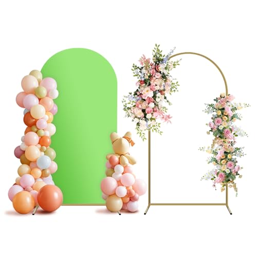 Metall-Ballonbogen-Hintergrundständer und Abdeckungs-Set, eleganter bogenförmiger Rahmen für Hochzeit, Party, Geburtstagsdekorationen Metall-Ballonbogen-Hintergrundständer und Abdeckungs-Set, eleganter bogenförmiger Rahmen für Hochzeit, Party, Geburtstagsdekorationen von Generisch