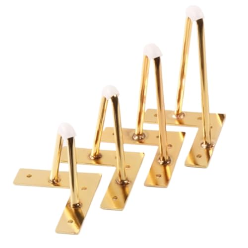 Metall-Haarnadel-Möbelbeine, 60 cm, Ersatzbeine für Sofa, Tisch, Schrank und TV-Ständer, 4 Stück, mit Gummi-Bodenschutz, stilvolles und langlebiges Design Metall-Haarnadel-Möbelbeine, 60 cm, Ersatzbeine für Sofa, Tisch, Schrank und TV-Ständer, 4 Stück, mit Gummi-Bodenschutz, stilvolles und langlebiges Design von Generisch