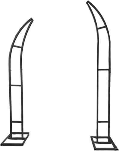 Metall-Hochzeitsbogen-Hintergrundständer – gebogene Zeremonie-Dekoration für Hochzeiten, Geburtstage, Jubiläen – Halbmond-Ballonständer Metall-Hochzeitsbogen-Hintergrundständer – gebogene Zeremonie-Dekoration für Hochzeiten, Geburtstage, Jubiläen – Halbmond-Ballonständer von Generisch