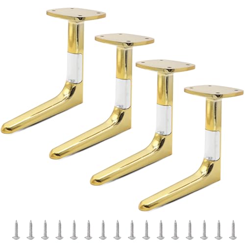 Metall-Möbelbeine, robuste Schrankstützfüße mit Anti-Rutsch-Matten für Sofa, Couchtisch, TV-Schrank, 13 cm Höhe, 4 Stück Metall-Möbelbeine, robuste Schrankstützfüße mit Anti-Rutsch-Matten für Sofa, Couchtisch, TV-Schrank, 13 cm Höhe, 4 Stück von Generisch
