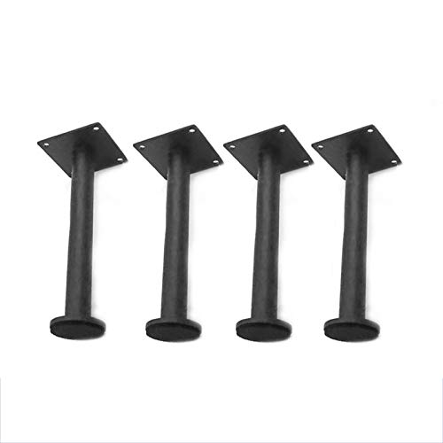 Metall-Möbelbeine – 4 Stück, runde Stahlrohrfüße, rutschfeste, leise Basis für Sofas und Tische, inklusive Montageplatte, schwarz, 16 cm, langlebige und stilvolle Ersatzoption Metall-Möbelbeine – 4 Stück, runde Stahlrohrfüße, rutschfeste, leise Basis für Sofas und Tische, inklusive Montageplatte, schwarz, 16 cm, langlebige und stilvolle Ersatzoption von Generisch