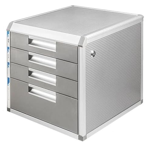 Metall-Schubladenbox, abschließbarer Aktenschrank, Aluminium-Legierung, Büro-Organizer für effiziente Aktenverwaltung von Generisch