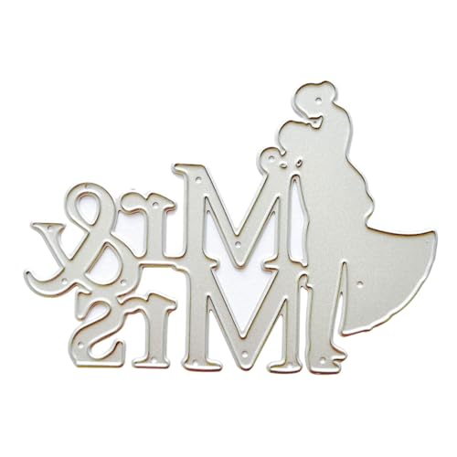 Metall-Stanzformen "Mr and Mrs", Prägeschablone, Stanzformen für Kartenherstellung, Scrapbooking, Papierhandwerk, DIY-Vorlage, handgefertigt Metall-Stanzformen "Mr and Mrs", Prägeschablone, Stanzformen für Kartenherstellung, Scrapbooking, Papierhandwerk, DIY-Vorlage, handgefertigt von Generisch