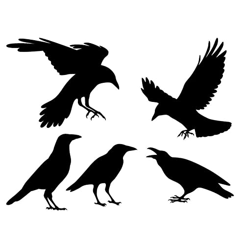 Metall-Stanzformen mit schwarzen Krähen, Halloween-Vögel-Set, Schablone für Bastelarbeiten, Scrapbooking, Papierbasteln, N6R5, Prägung, Tier-Di von Generisch