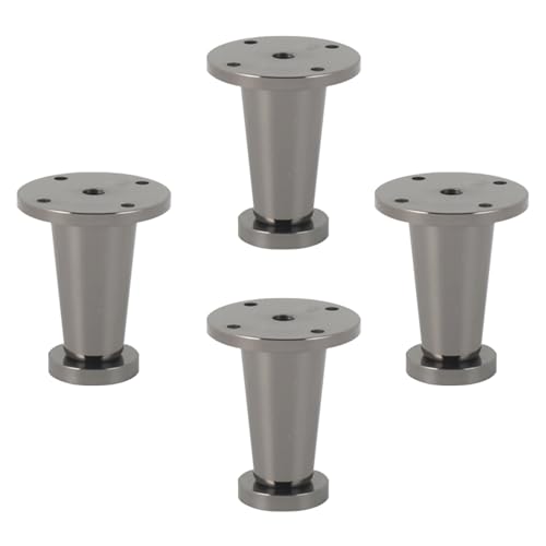 Metall-Tischbeine, 4 Stück, Aluminium-Legierung, Möbelbeine für Bett und TV-Tisch, eloxierte Oberfläche, verstellbare Höhe 6–30 cm Metall-Tischbeine, 4 Stück, Aluminium-Legierung, Möbelbeine für Bett und TV-Tisch, eloxierte Oberfläche, verstellbare Höhe 6–30 cm von Generisch