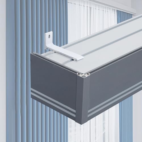 Metall-Vorhangschienenbox mit Doppelschienen, Raumverdunkelungsvorhang, Querbehang, Kastendekoration, Wohnzimmer/Schlafsaal/Arbeitszimmer Vorhang Volant-Rahmen Metall-Vorhangschienenbox mit Doppelschienen, Raumverdunkelungsvorhang, Querbehang, Kastendekoration, Wohnzimmer/Schlafsaal/Arbeitszimmer Vorhang Volant-Rahmen von Generisch