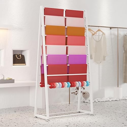 Metallband-Halter, Organizer, doppelseitiges Aufbewahrungsregal für Geschenkpapier und Bandspulen, freistehende Kleider- und Garderobenleiste von Generisch