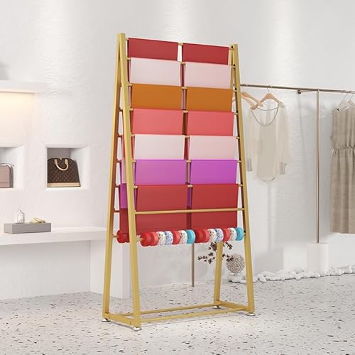 Metallbandhalter, Organizer, doppelseitiges Aufbewahrungsregal für Geschenkpapier und Bandspulen, freistehende Kleider- und Garderobenleiste Metallbandhalter, Organizer, doppelseitiges Aufbewahrungsregal für Geschenkpapier und Bandspulen, freistehende Kleider- und Garderobenleiste von Generisch
