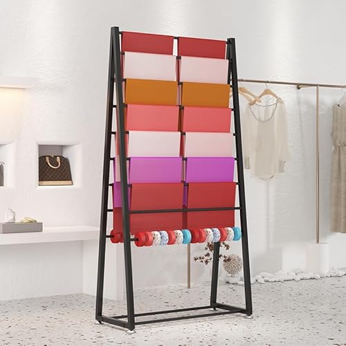 Metallbandhalter, Organizer, doppelseitiges Aufbewahrungsregal für Geschenkpapier und Bandspulen, freistehende Kleider- und Garderobenleiste Metallbandhalter, Organizer, doppelseitiges Aufbewahrungsregal für Geschenkpapier und Bandspulen, freistehende Kleider- und Garderobenleiste von Generisch