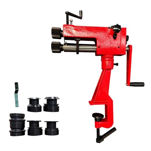 Metallperlenwalze, 17,8 cm, manuelle Blechbearbeitungsmaschine mit 6 Stanzformen zum Graten, Kanten und Ellenbogen, 22 Gauge Metallperlenwalze, 17,8 cm, manuelle Blechbearbeitungsmaschine mit 6 Stanzformen zum Graten, Kanten und Ellenbogen, 22 Gauge von Generisch