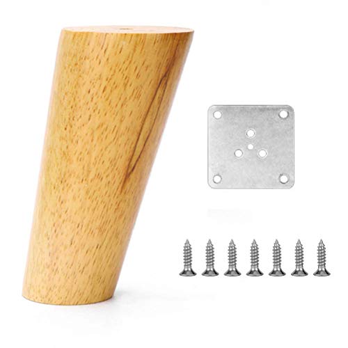 Mid Century Moderne Holz-Möbelbeine, 20 cm, konische Tisch-/Schrankfüße mit Bodenschonern, schrägem Design für stilvolle Heimdekoration Mid Century Moderne Holz-Möbelbeine, 20 cm, konische Tisch-/Schrankfüße mit Bodenschonern, schrägem Design für stilvolle Heimdekoration von Generisch
