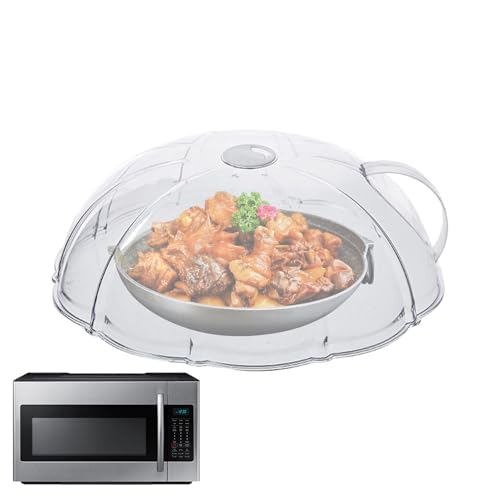 Mikrowellen-Spritzschutz für Lebensmittel, transparenter Herddeckel, Mikrowellenabdeckung, Ofenplatten-Heizschutz, multifunktionale Mikrowellen-Spritzabdeckung, mehrere kleine Löcher, um Dampf Mikrowellen-Spritzschutz für Lebensmittel, transparenter Herddeckel, Mikrowellenabdeckung, Ofenplatten-Heizschutz, multifunktionale Mikrowellen-Spritzabdeckung, mehrere kleine Löcher, um Dampf von Generisch