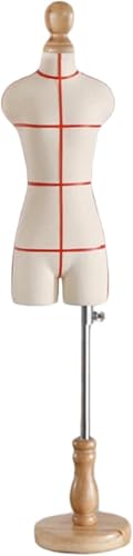 Mini-Damenkleid-Form zum Nähen und für Musterherstellung, halbmaßstabsgetreues Modell mit Holzständer Mini-Damenkleid-Form zum Nähen und für Musterherstellung, halbmaßstabsgetreues Modell mit Holzständer von Generisch