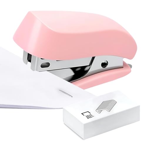 Mini -Hefter - 1,61 Zoll tragbarer Hefter für ein Amt, eingebaut mit Entferner, bequemes Werkzeug für Papierbindung, Broschüren und Dokumente, Schule, Klassenzimmer, alltägliche Schreibwaren und Organ von Generisch
