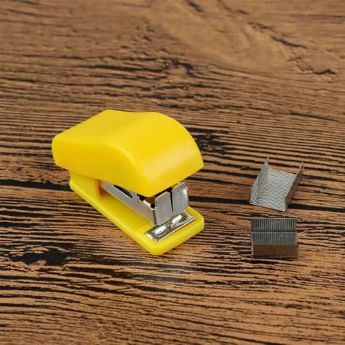 Mini-Heftgerät-Set, Mini-Heftgerät mit 50 Heftklammern, tragbare kleine Schreibtischhefter für Büro, Schule Mini-Heftgerät-Set, Mini-Heftgerät mit 50 Heftklammern, tragbare kleine Schreibtischhefter für Büro, Schule von Generisch