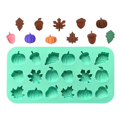 Mini-Herbstschablonen, Mehrzweck-Bastelgebrauch, 20,4x10.8x1.3 cm, Schokoladenbackformen, Süßigkeiten-Dekorationswachsseife, Easy Release & Flexible Silicon für Thanksgiving-Dekoration Mini-Herbstschablonen, Mehrzweck-Bastelgebrauch, 20,4x10.8x1.3 cm, Schokoladenbackformen, Süßigkeiten-Dekorationswachsseife, Easy Release & Flexible Silicon für Thanksgiving-Dekoration von Generisch