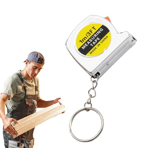 Mini -Messband - 3 Fuß Renner Lineal, Skala kleines Werkzeug | Imperial & Metric Pocket Messer, Selbstverschlussfunktion für genaue Messung, Reisegröße für Handwerk oder Zuhause Mini -Messband - 3 Fuß Renner Lineal, Skala kleines Werkzeug | Imperial & Metric Pocket Messer, Selbstverschlussfunktion für genaue Messung, Reisegröße für Handwerk oder Zuhause von Generisch
